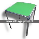 Mesa casino 80x80x75 apilable zincada_SYP