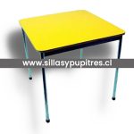 Mesa kinder o parvulo 70x70 zincada_SYP
