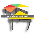 Pupitre triangular kinder o parvulo zincado_SYP